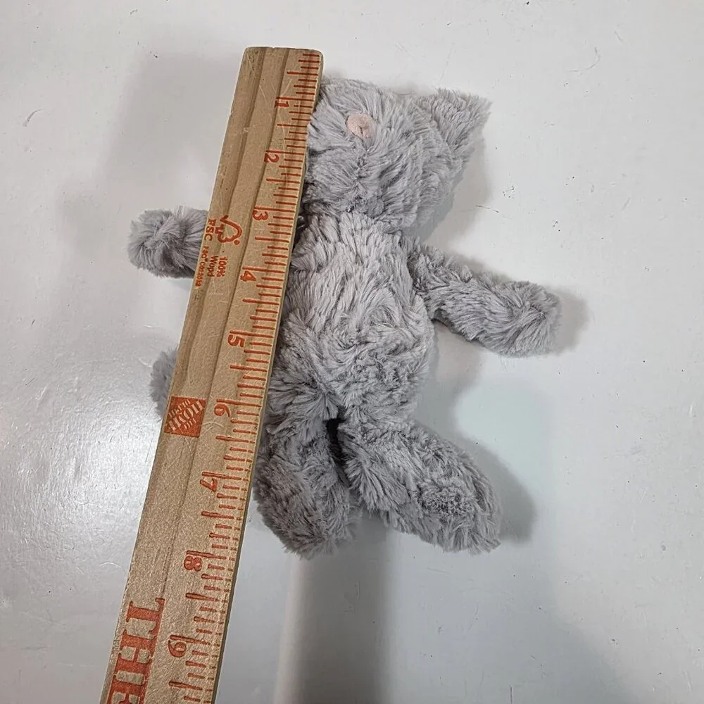 Jellycat squiggles cat kitty Gray Stuffed Animal plush - Picture 4 of 6